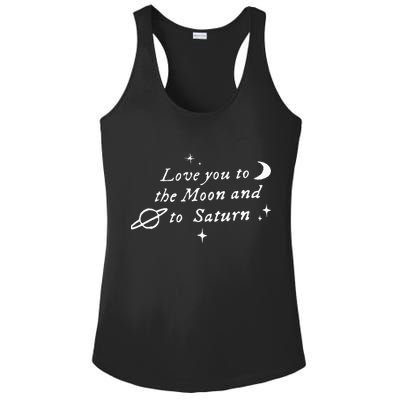Love You To The Moon & Saturn Ladies PosiCharge Competitor Racerback Tank