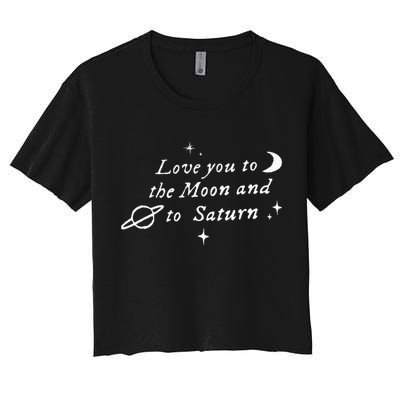 Love You To The Moon & Saturn Crop Top