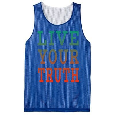 Live Your Truth Progress Pride Flag Colors Gift Mesh Reversible Basketball Jersey Tank