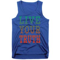 Live Your Truth Progress Pride Flag Colors Gift Tank Top