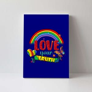 Love Your Truth Rainbow Lgbt Lesbian Pride Gift Canvas