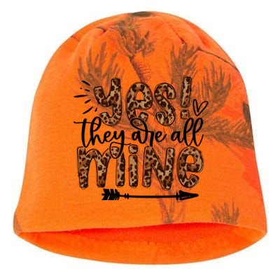 Leopard Yes They Are All Mine Trendy Mom Mother's Day Kati - Camo Knit Beanie