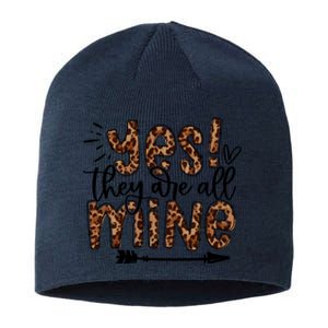 Leopard Yes They Are All Mine Trendy Mom Mother's Day Sustainable Beanie