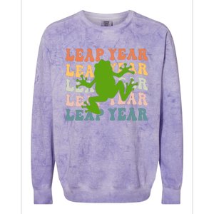 Leap Year T Shirts 2024 Colorblast Crewneck Sweatshirt