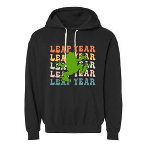 Leap Year T Shirts 2024 Garment-Dyed Fleece Hoodie