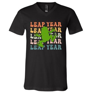 Leap Year T Shirts 2024 V-Neck T-Shirt