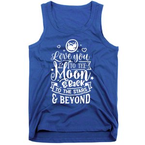 Love You To The Moon And Back Valentines Day Cool Gift Tank Top