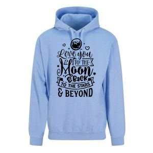 Love You To The Moon And Back Valentines Day Cool Gift Unisex Surf Hoodie