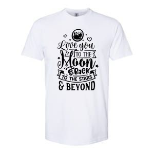 Love You To The Moon And Back Valentines Day Cool Gift Softstyle CVC T-Shirt