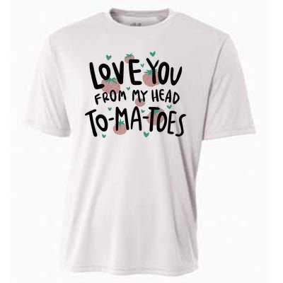 Love You Tomatoes Funny Cooling Performance Crew T-Shirt