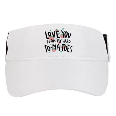 Love You Tomatoes Funny Adult Drive Performance Visor