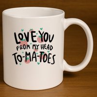 Love You Tomatoes Funny 11oz C Handle Ceramic Mug