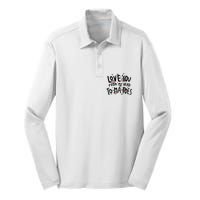 Love You Tomatoes Funny Silk Touch Performance Long Sleeve Polo