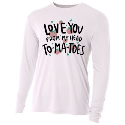 Love You Tomatoes Funny Cooling Performance Long Sleeve Crew