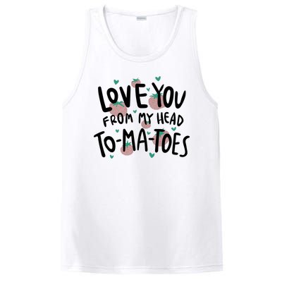 Love You Tomatoes Funny PosiCharge Competitor Tank