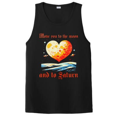 Love You To The Moon And To Saturn Vintage PosiCharge Competitor Tank