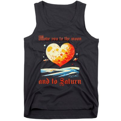 Love You To The Moon And To Saturn Vintage Tank Top