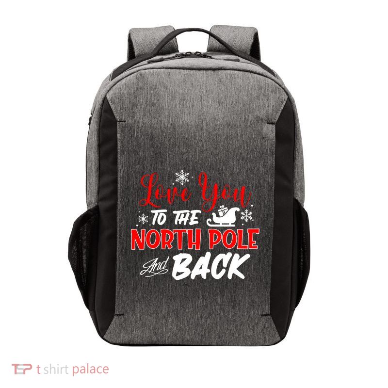 Love You To The North Pole And Back Vector Backpack