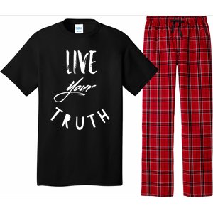 Live Your Truth Motivational Honest Gift Pajama Set