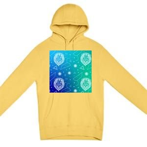 Leo Zodiac Astrology Premium Pullover Hoodie