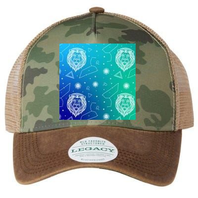 Leo Zodiac Astrology Legacy Tie Dye Trucker Hat