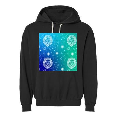 Leo Zodiac Astrology Garment-Dyed Fleece Hoodie