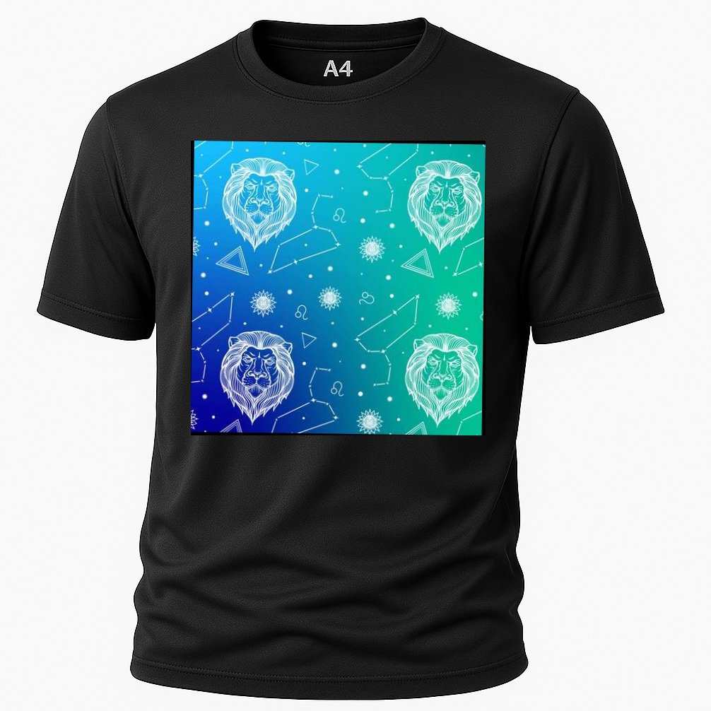 Leo Zodiac Astrology Cooling Performance Crew T-Shirt