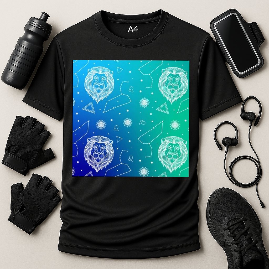 Leo Zodiac Astrology Cooling Performance Crew T-Shirt