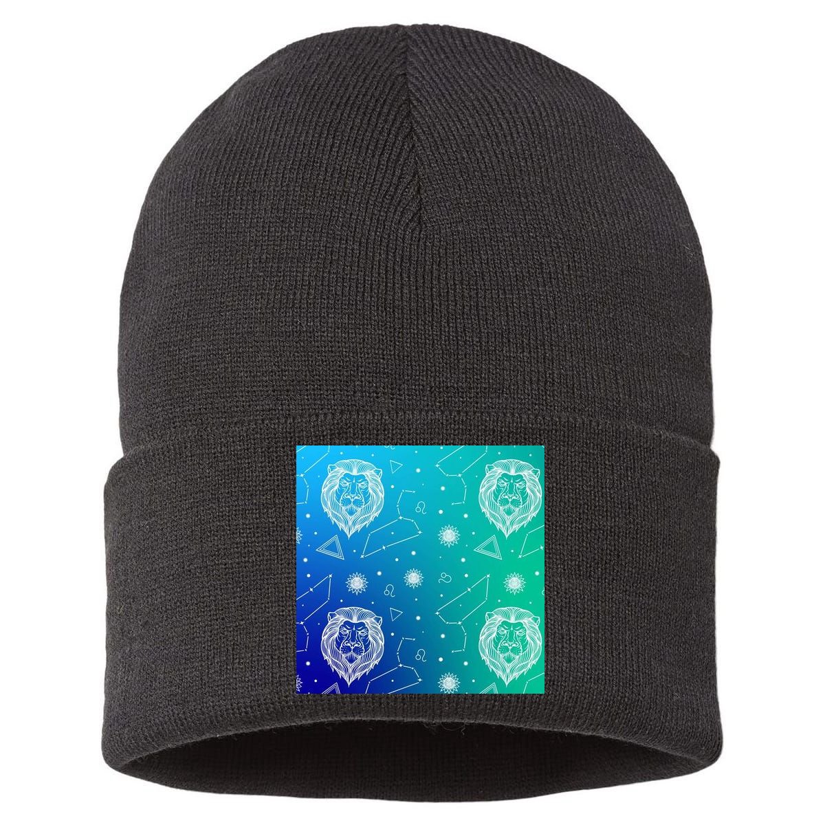 Leo Zodiac Astrology Sustainable Knit Beanie