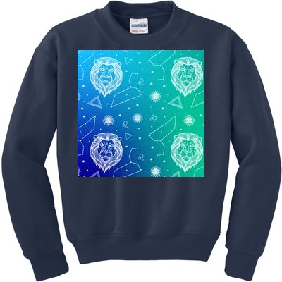 Leo Zodiac Astrology Kids Sweatshirt