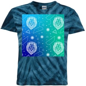 Leo Zodiac Astrology Kids Tie-Dye T-Shirt