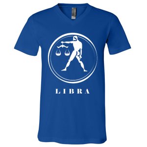 Libra Zodiac Astrology Sign Meaningful Gift V-Neck T-Shirt