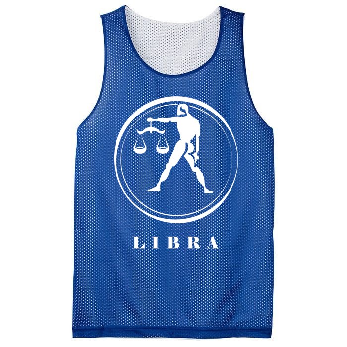 Libra Zodiac Astrology Sign Meaningful Gift Mesh Reversible Basketball Jersey Tank