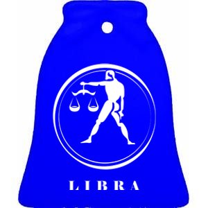 Libra Zodiac Astrology Sign Meaningful Gift Ceramic Bell Ornament