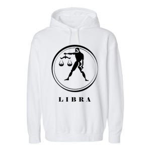 Libra Zodiac Astrology Sign Meaningful Gift Garment-Dyed Fleece Hoodie