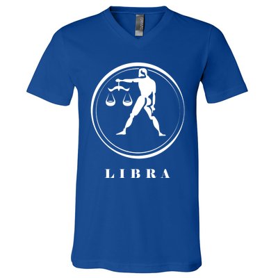 Libra Zodiac Astrology Sign Great Gift V-Neck T-Shirt