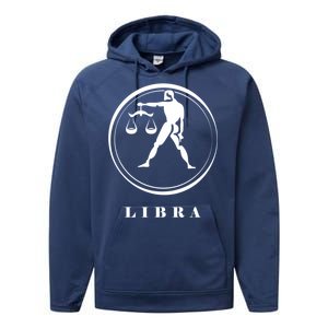 Libra Zodiac Astrology Sign Great Gift Performance Fleece Hoodie