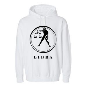 Libra Zodiac Astrology Sign Great Gift Garment-Dyed Fleece Hoodie