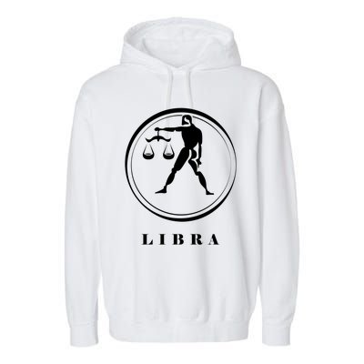 Libra Zodiac Astrology Sign Great Gift Garment-Dyed Fleece Hoodie