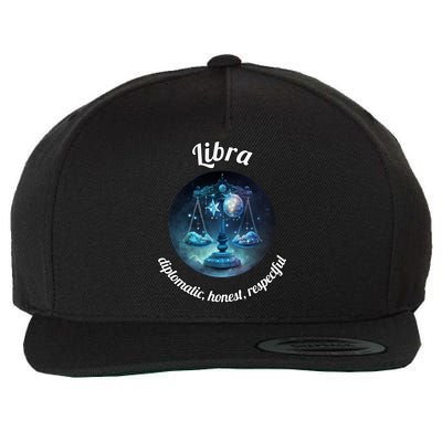 Libra Zodiac Astronomy Gift Wool Snapback Cap