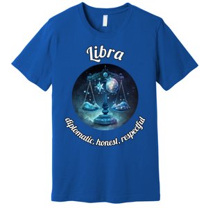 Libra Zodiac Astronomy Gift Premium T-Shirt