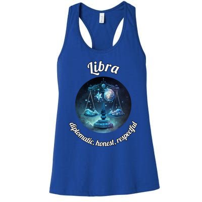 Libra Zodiac Astronomy Gift Women's Racerback Tank