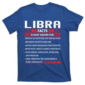 Libra Zodiac Birthday Libra Facts Gift Funny Cute Gift T-Shirt