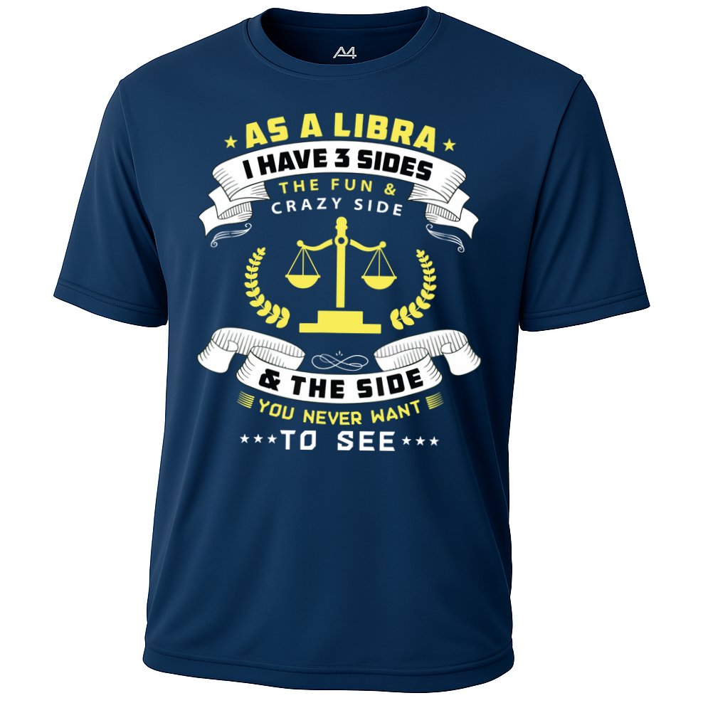 Libra Zodiac Birthday Horoscope Sign Libra Cooling Performance Crew T-Shirt