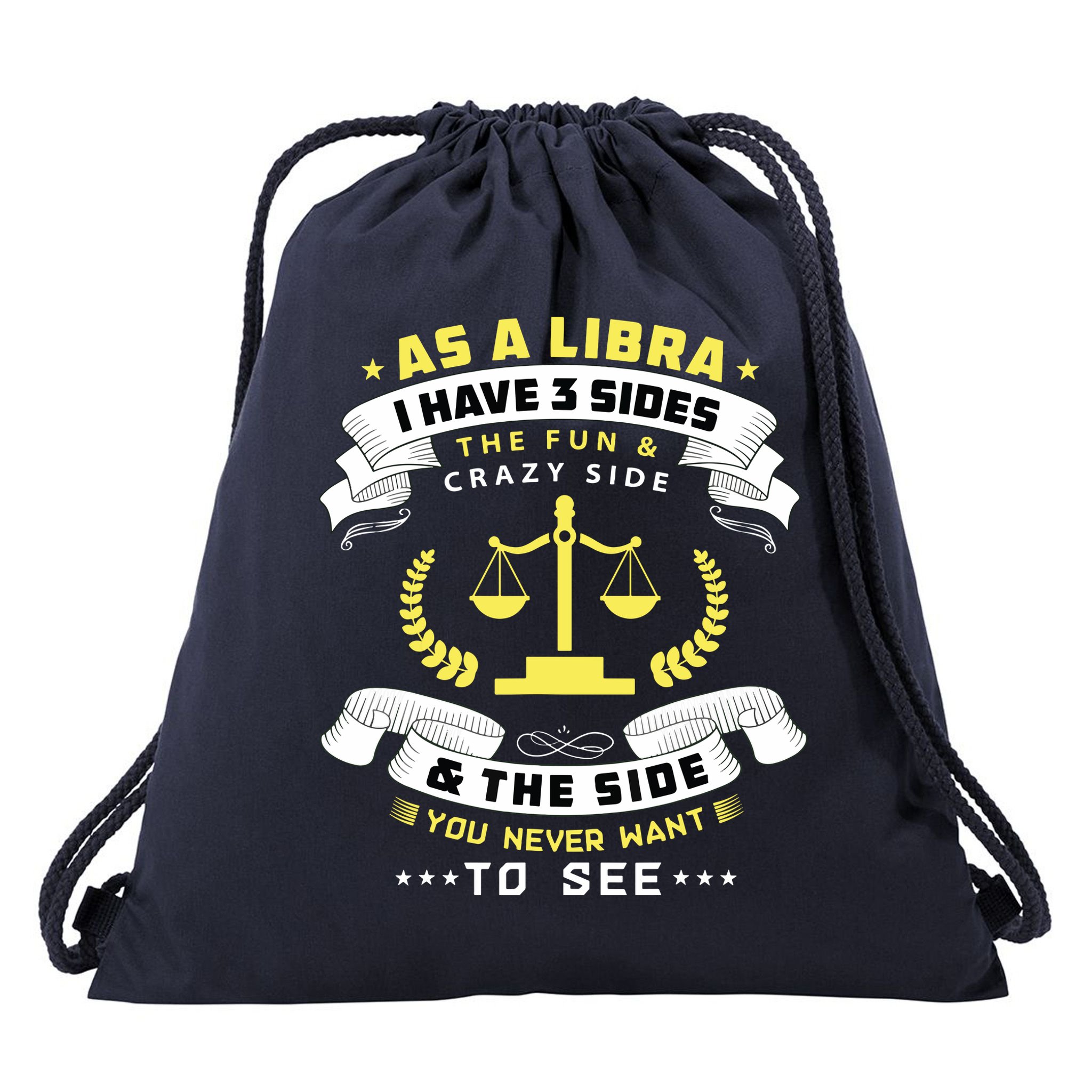 Libra Zodiac Birthday Horoscope Sign Libra Drawstring Bag