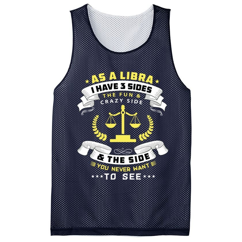 Libra Zodiac Birthday Horoscope Sign Libra Mesh Reversible Basketball Jersey Tank