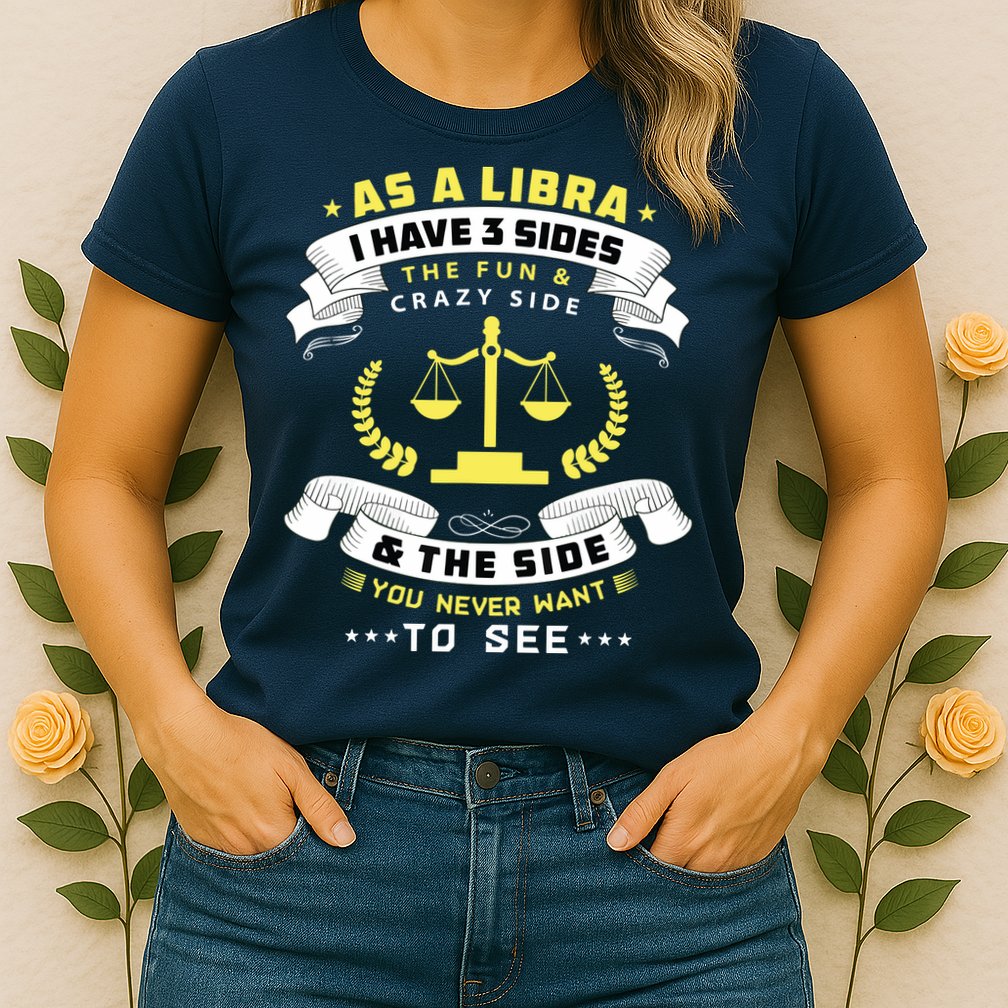 Libra Zodiac Birthday Horoscope Sign Libra Womens T-Shirt
