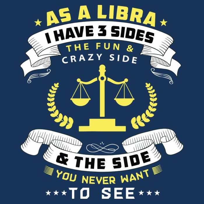 Libra Zodiac Birthday Horoscope Sign Libra Womens T-Shirt