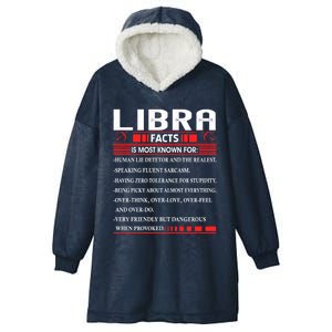 Libra Zodiac Birthday Libra Facts Gift Funny Cool Gift Hooded Wearable Blanket