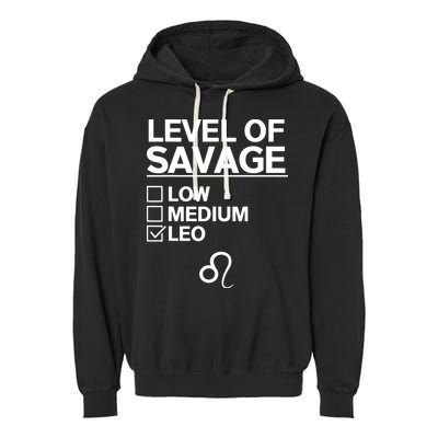 Leo Zodiac Funny Awesome Leos Design Garment-Dyed Fleece Hoodie